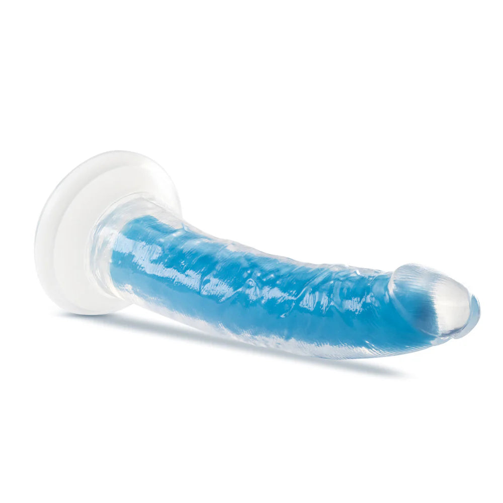 Dildo by Blush - Neo Elite Prysm Glow in the Dark Neon Blue - 19 cm