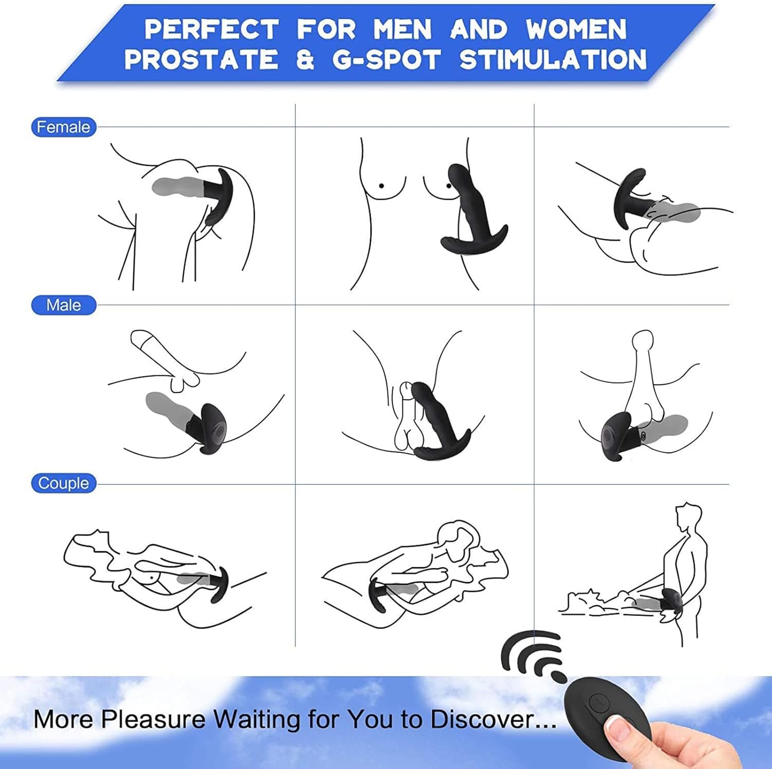 Vibrador de próstata y punto G 360°
