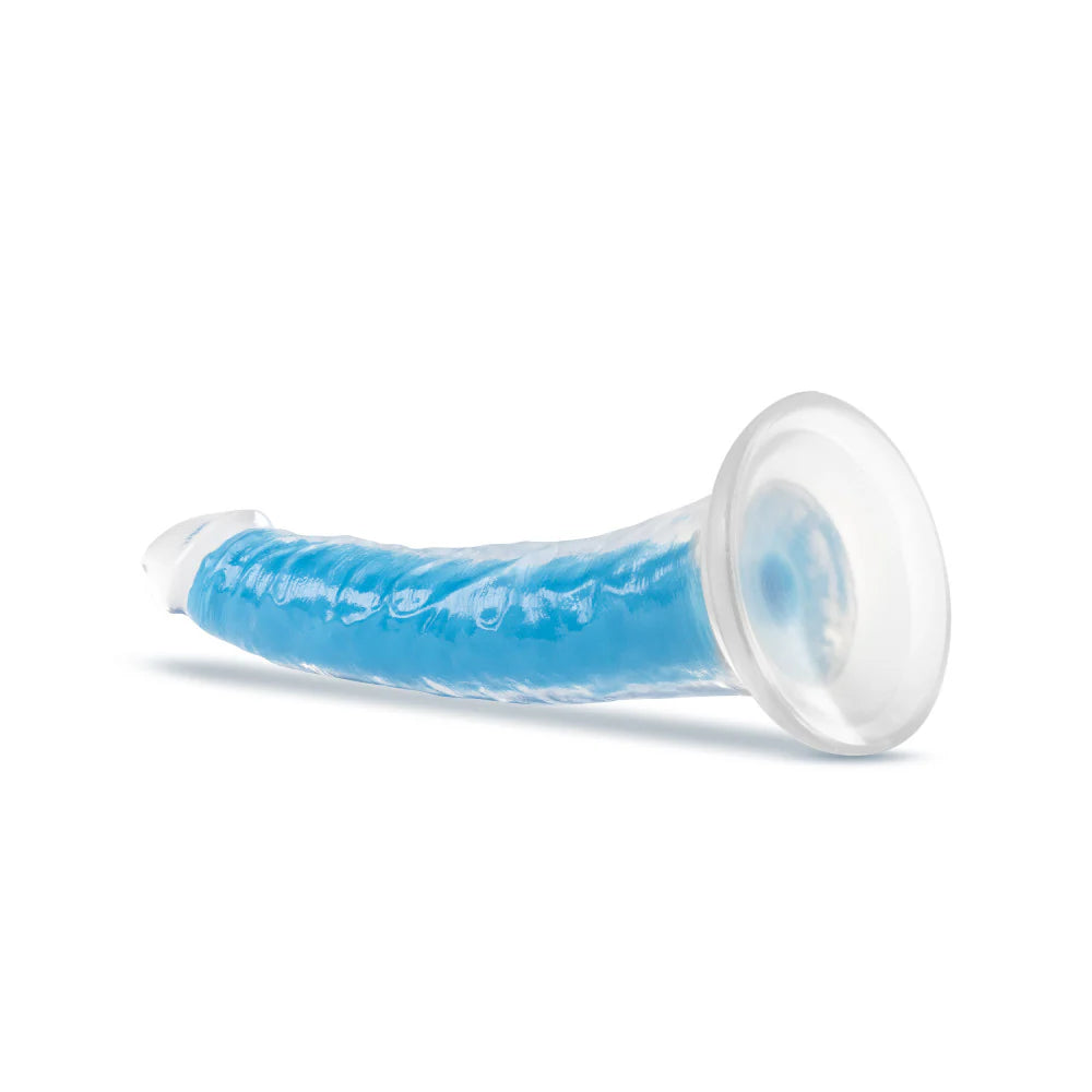 Dildo by Blush - Neo Elite Prysm Glow in the Dark Neon Blue - 19 cm