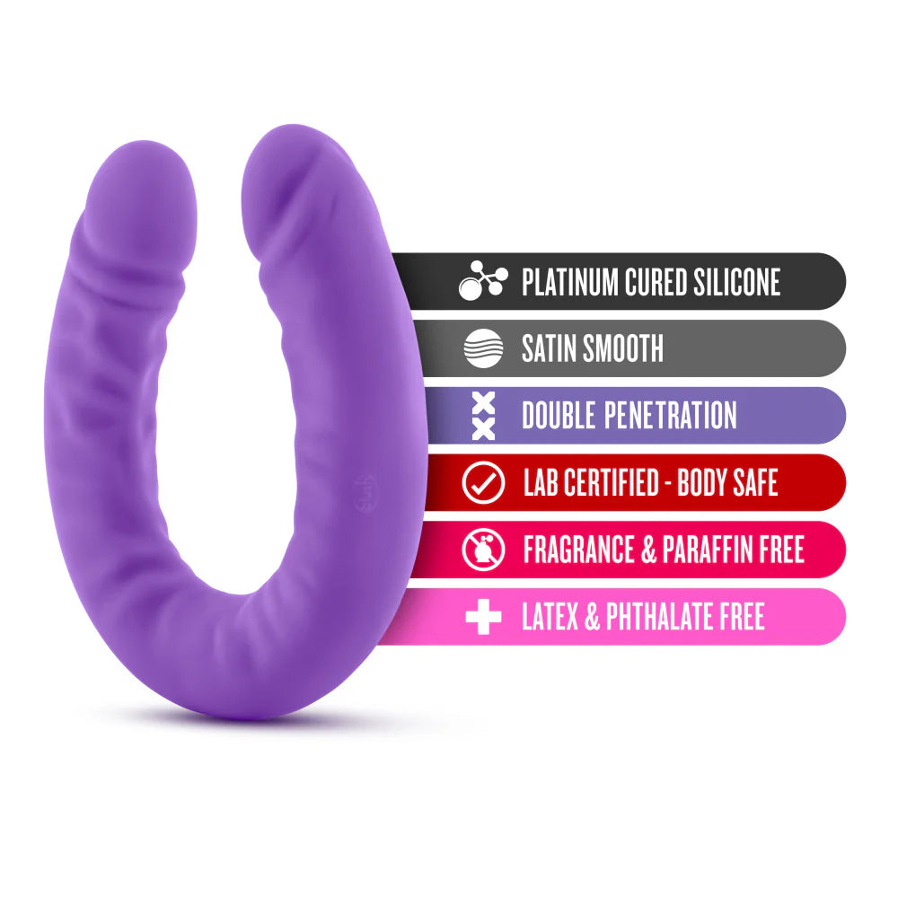 Double Dildo Purple - Ruse by Blush - 
45 cm
