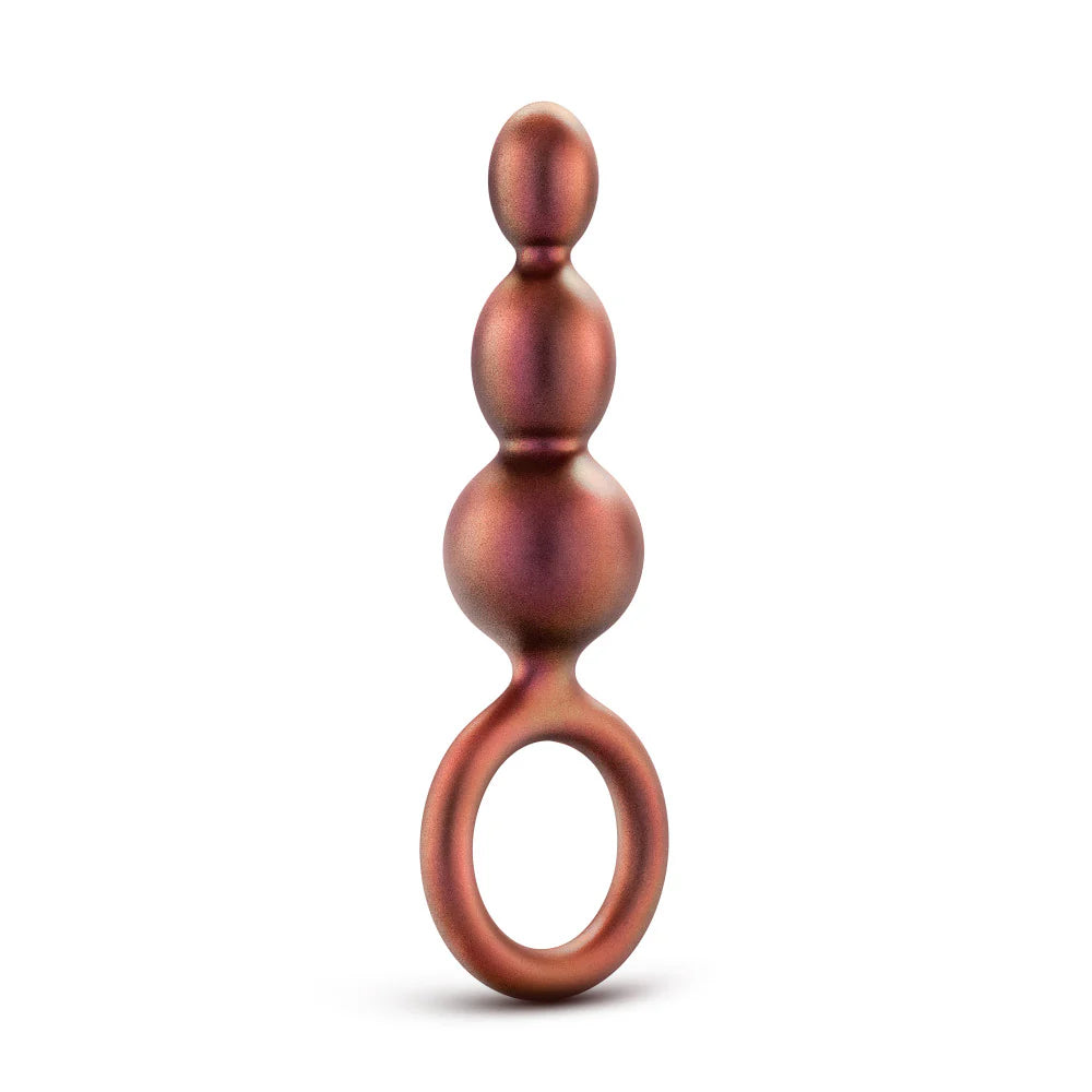 Anal Plug Beaded Loop Copper by Blush